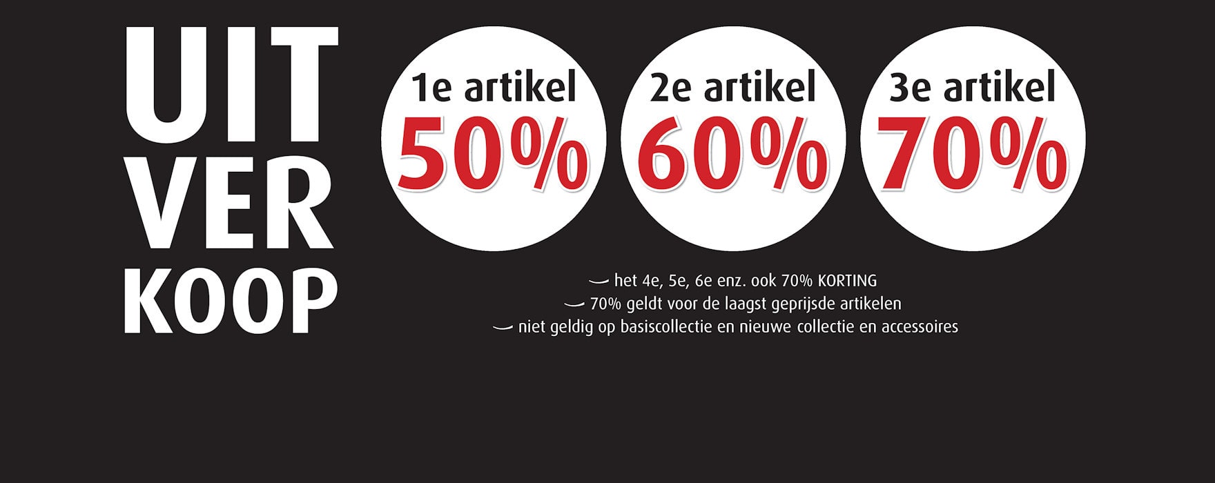 Merkenuitverkoop bij Vaessen Mode & Trends: tot wel 50% korting